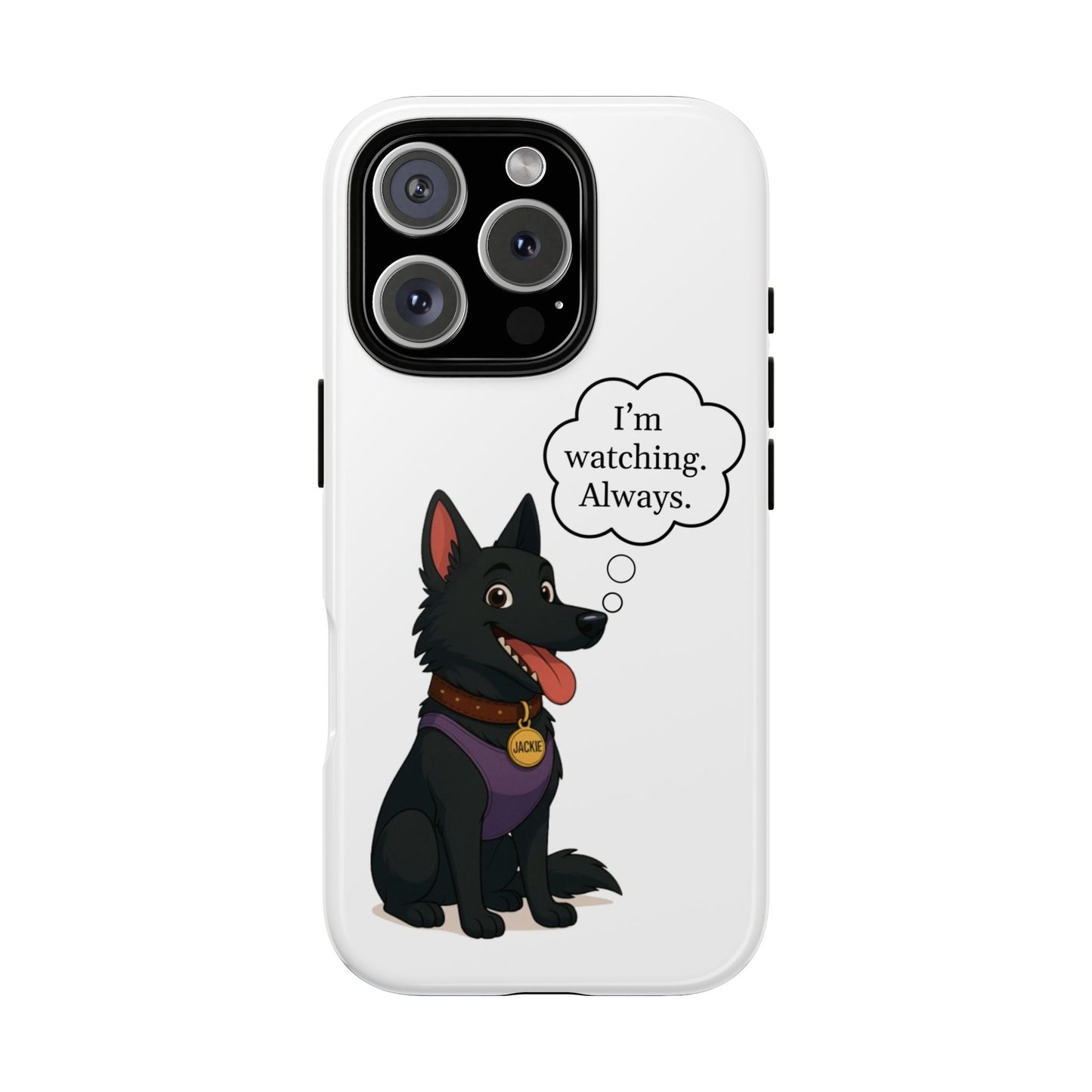 Jackie the Watcher – Funny Dog Phone Case