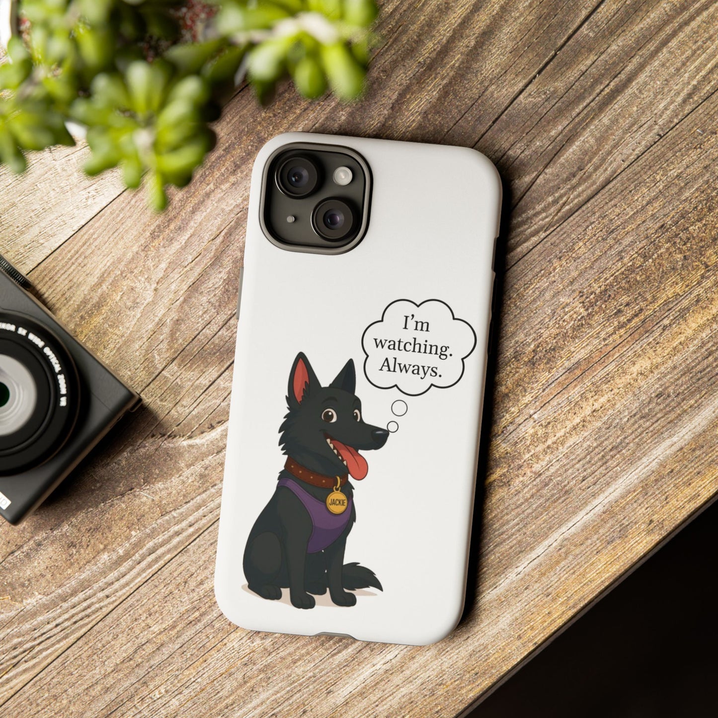 Jackie the Watcher – Funny Dog Phone Case