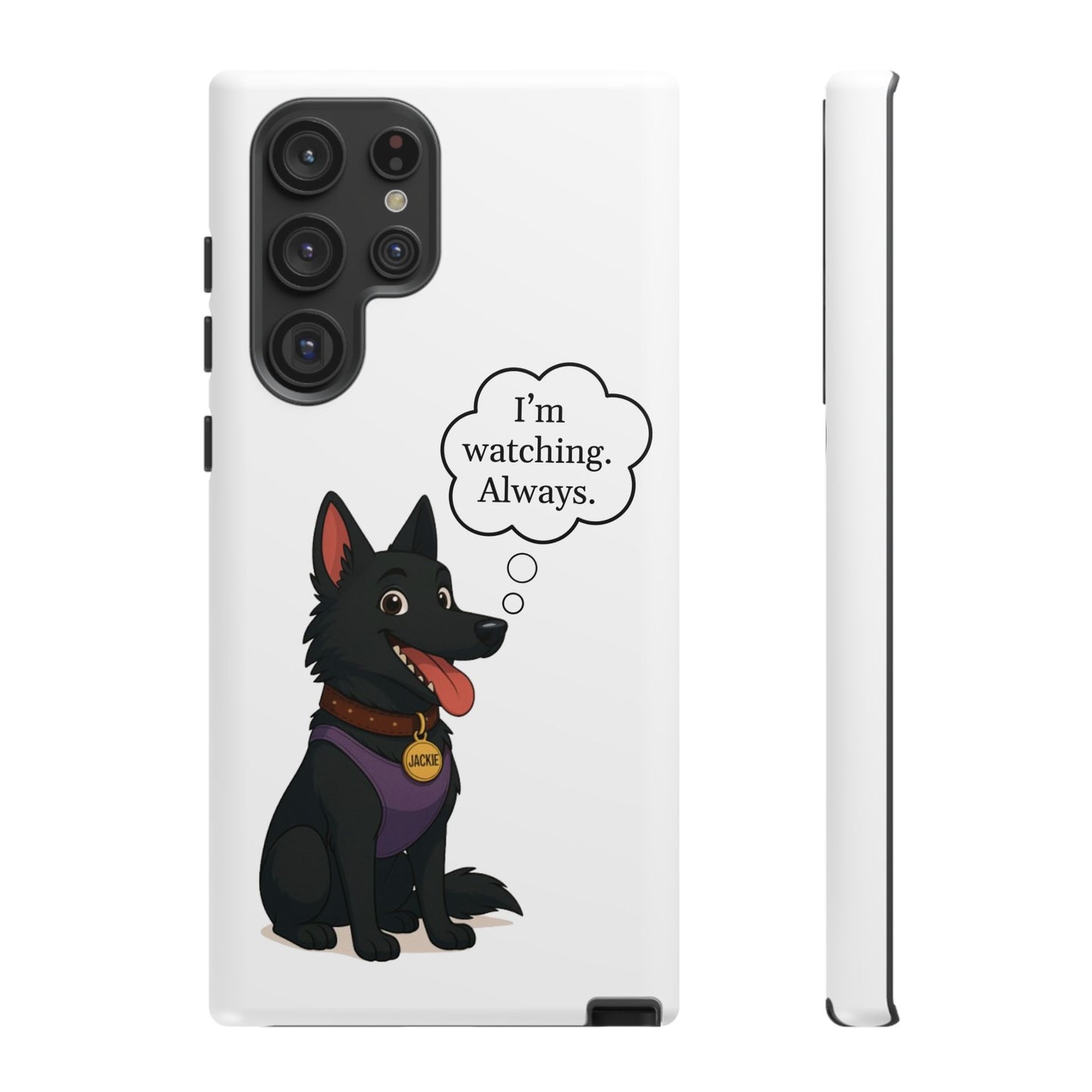 Jackie the Watcher – Funny Dog Phone Case