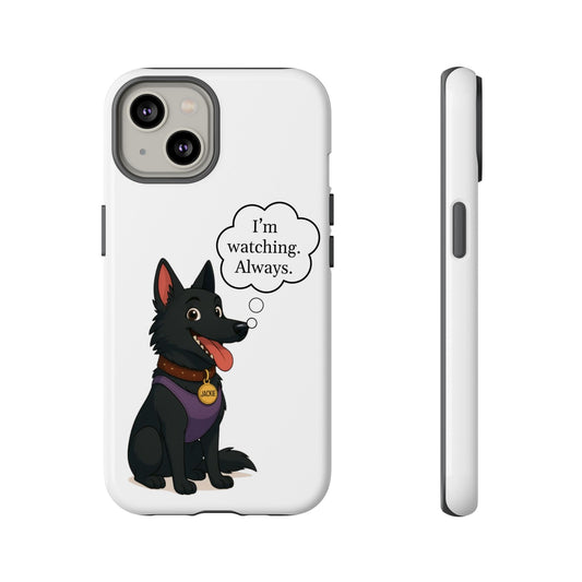 Jackie the Watcher – Funny Dog Phone Case
