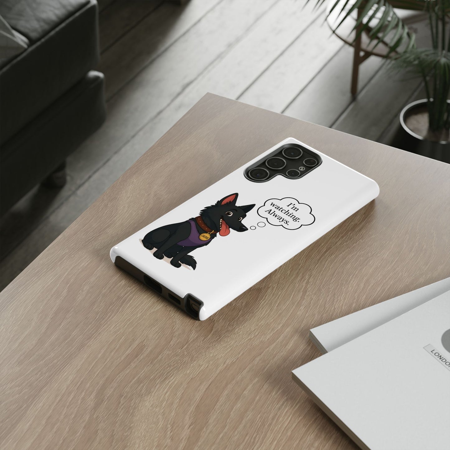 Jackie the Watcher – Funny Dog Phone Case