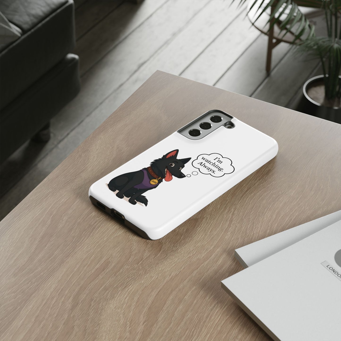 Jackie the Watcher – Funny Dog Phone Case