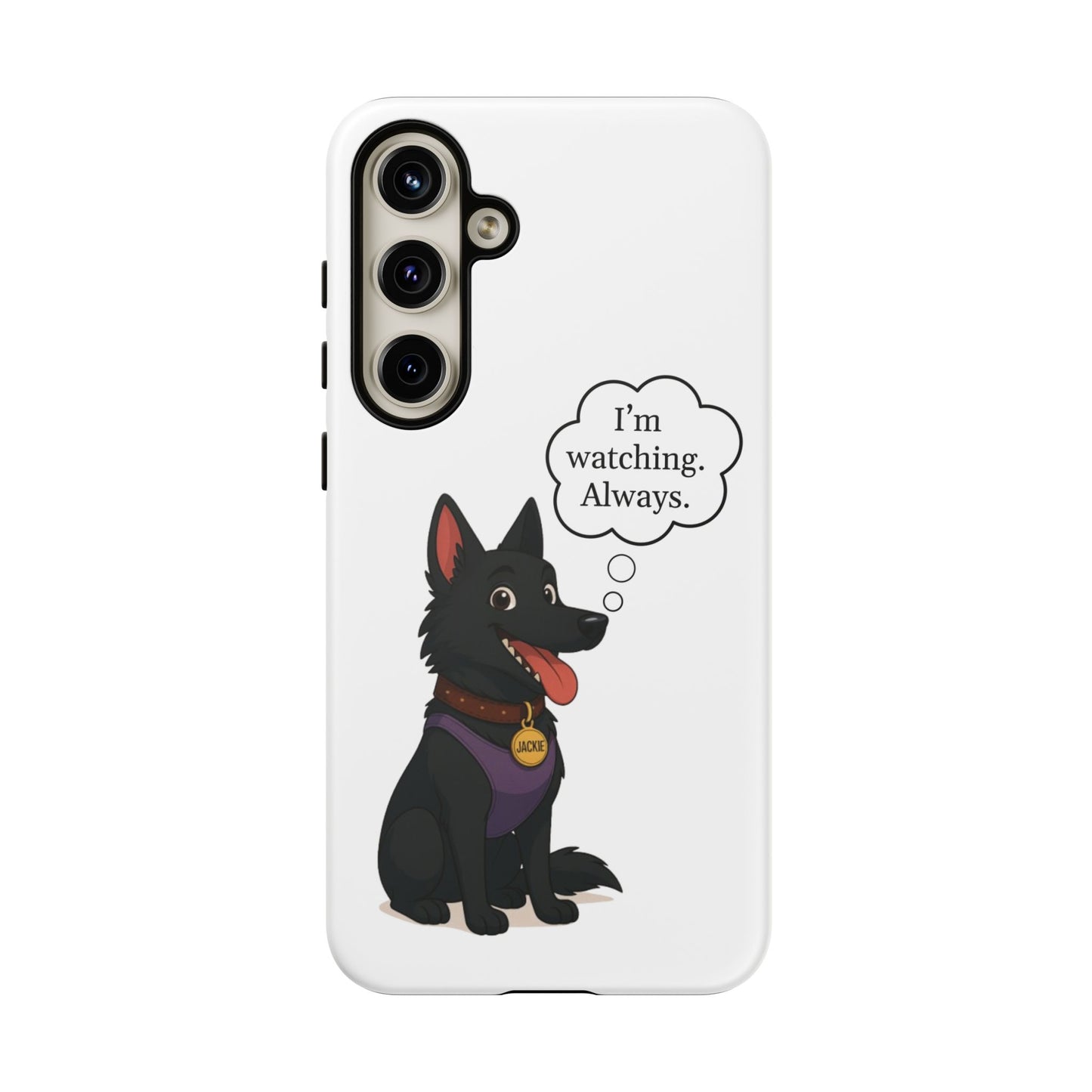 Jackie the Watcher – Funny Dog Phone Case