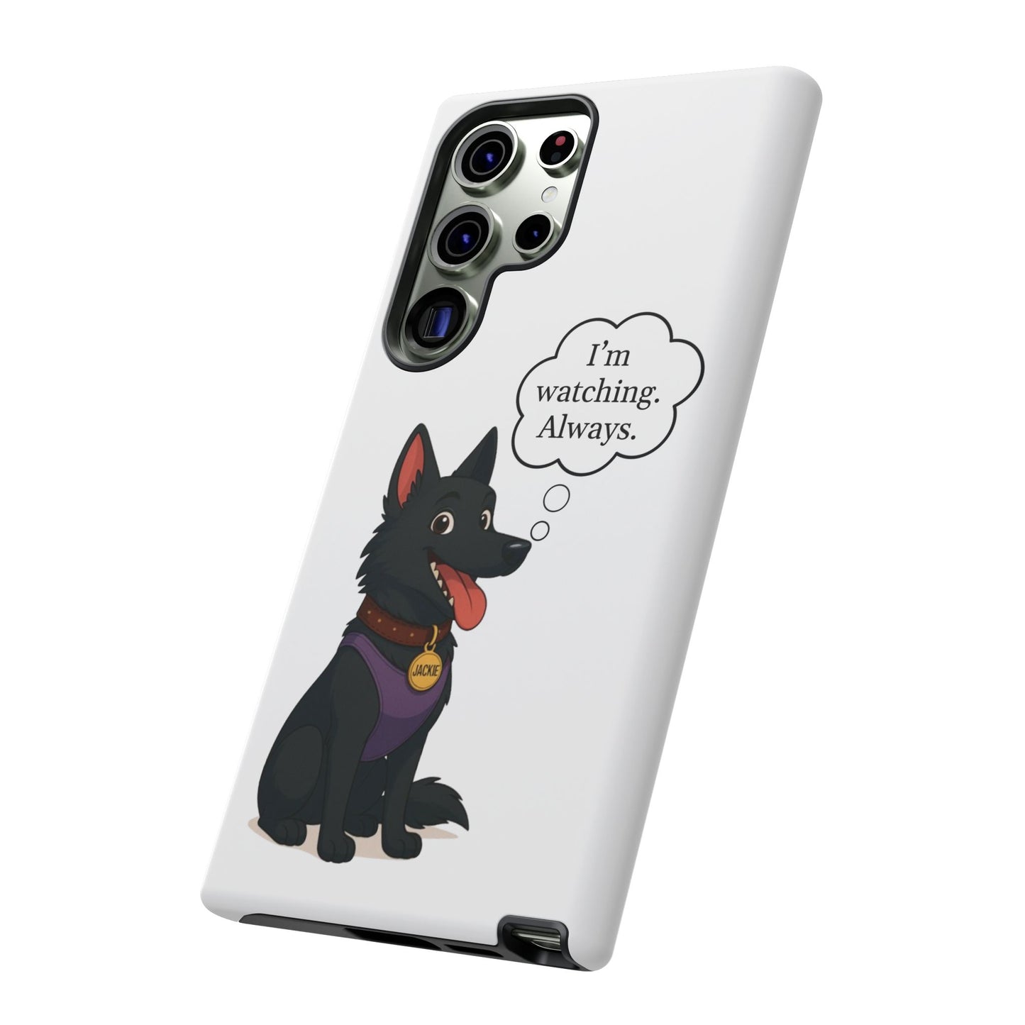 Jackie the Watcher – Funny Dog Phone Case