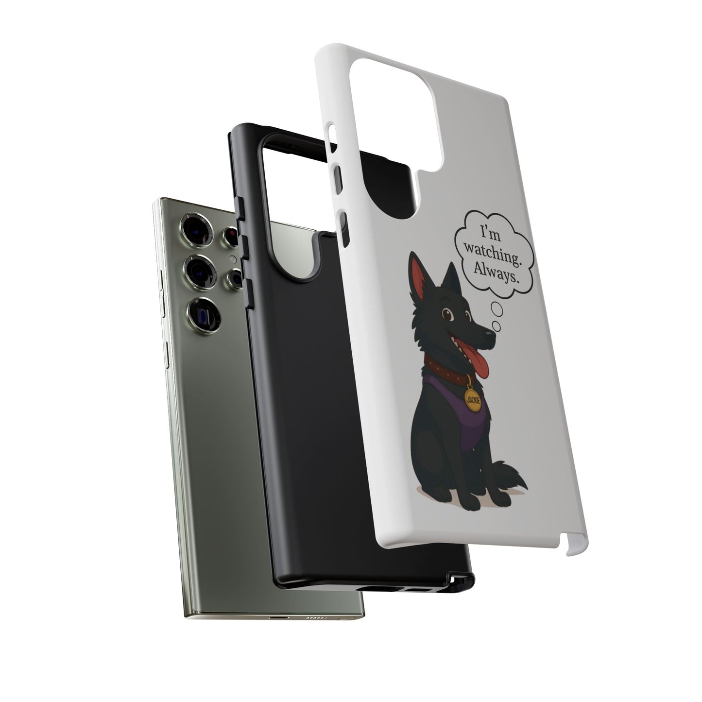 Jackie the Watcher – Funny Dog Phone Case