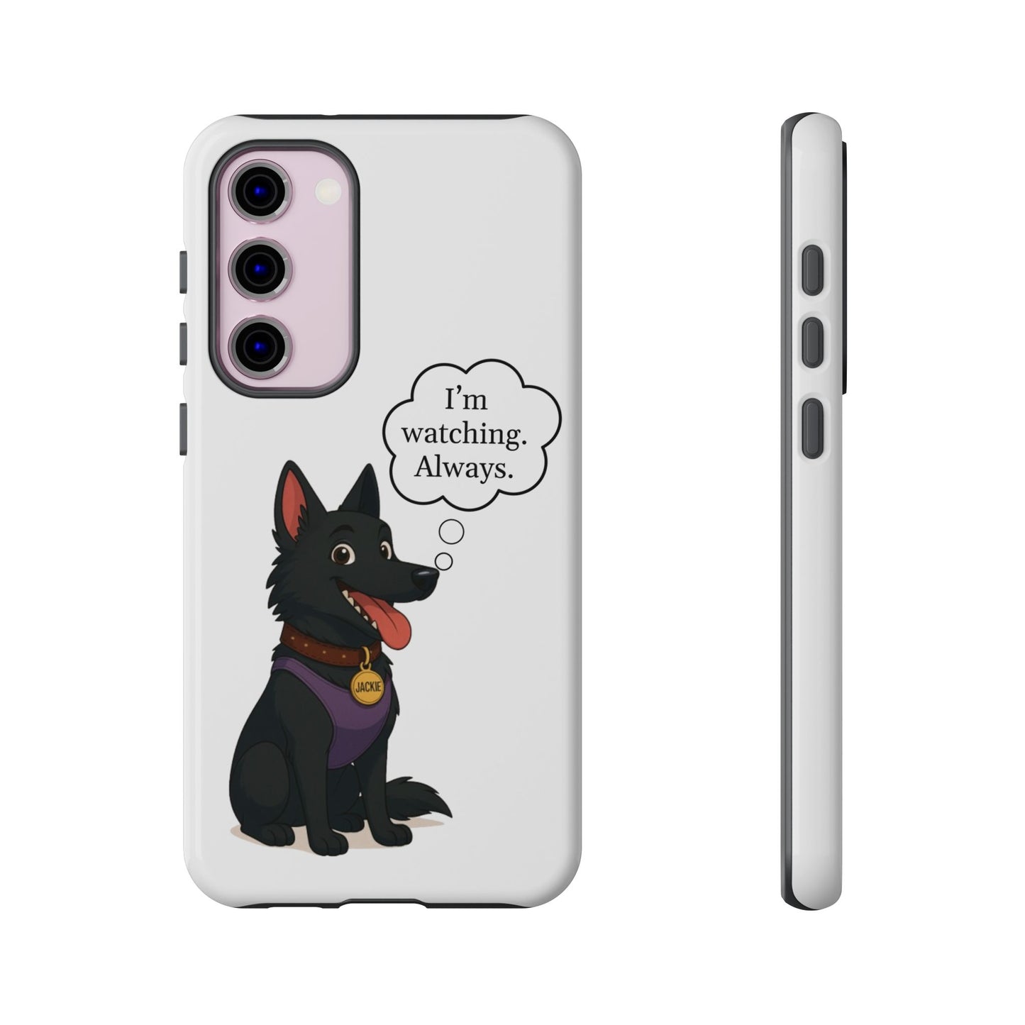 Jackie the Watcher – Funny Dog Phone Case