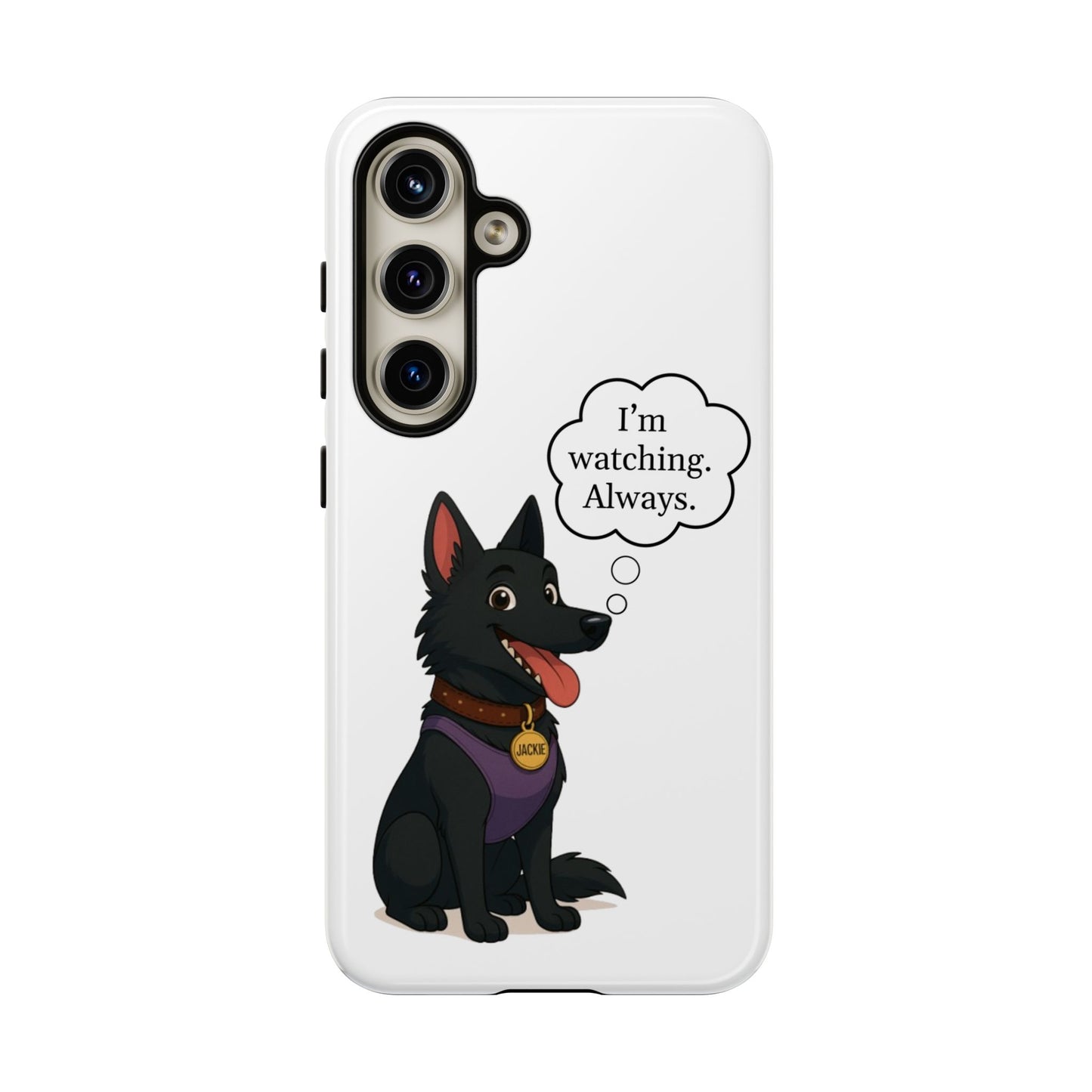 Jackie the Watcher – Funny Dog Phone Case