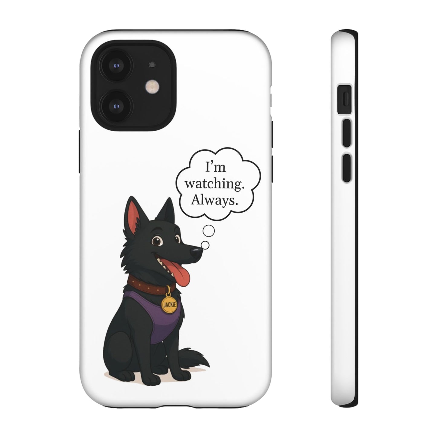 Jackie the Watcher – Funny Dog Phone Case