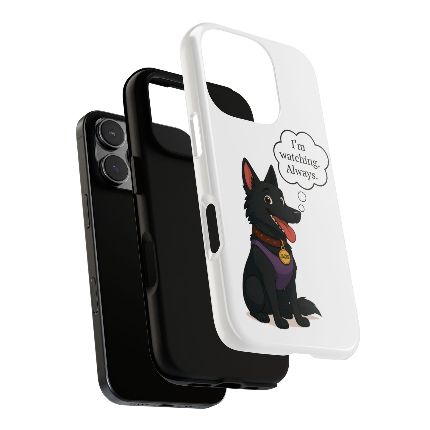 Jackie the Watcher – Funny Dog Phone Case