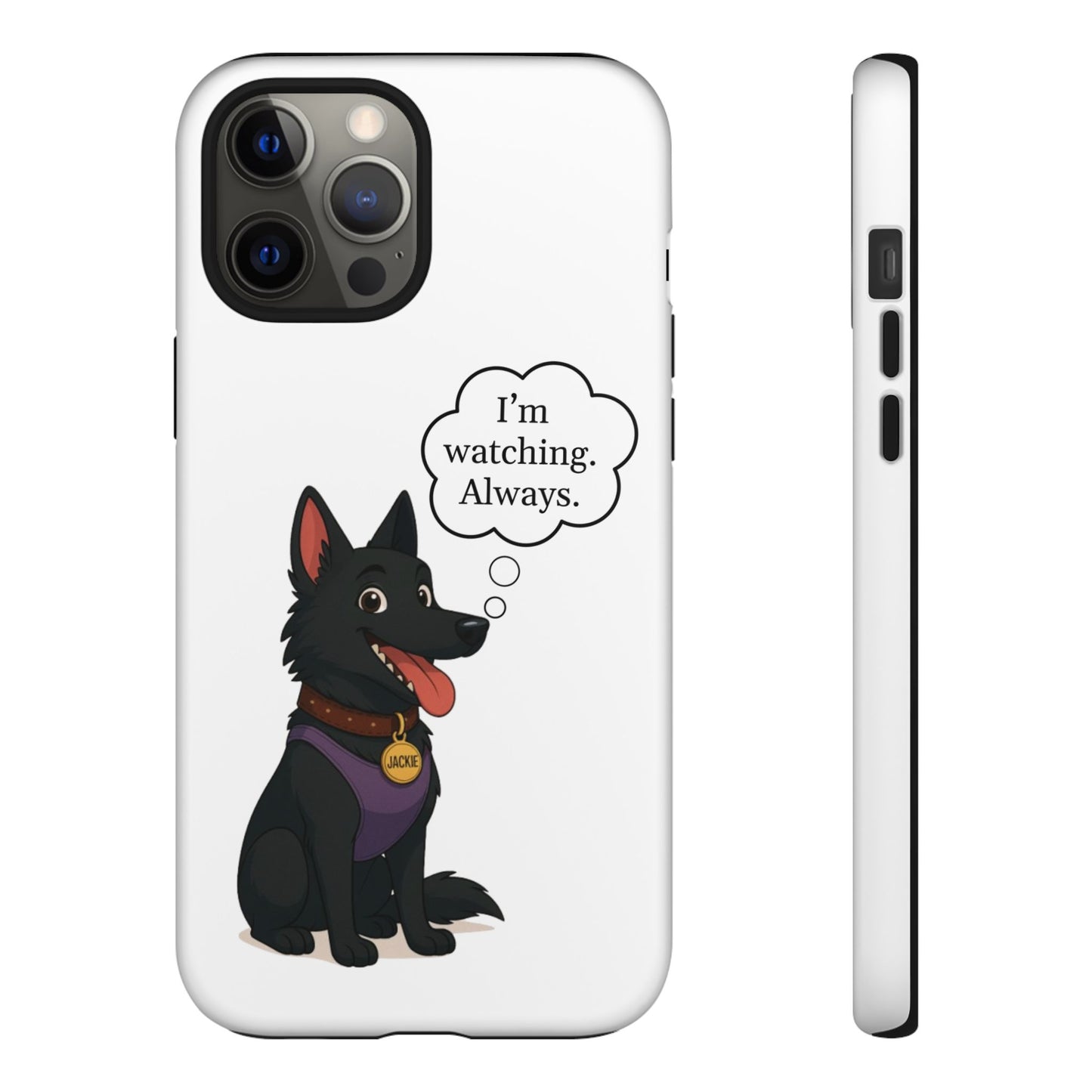 Jackie the Watcher – Funny Dog Phone Case