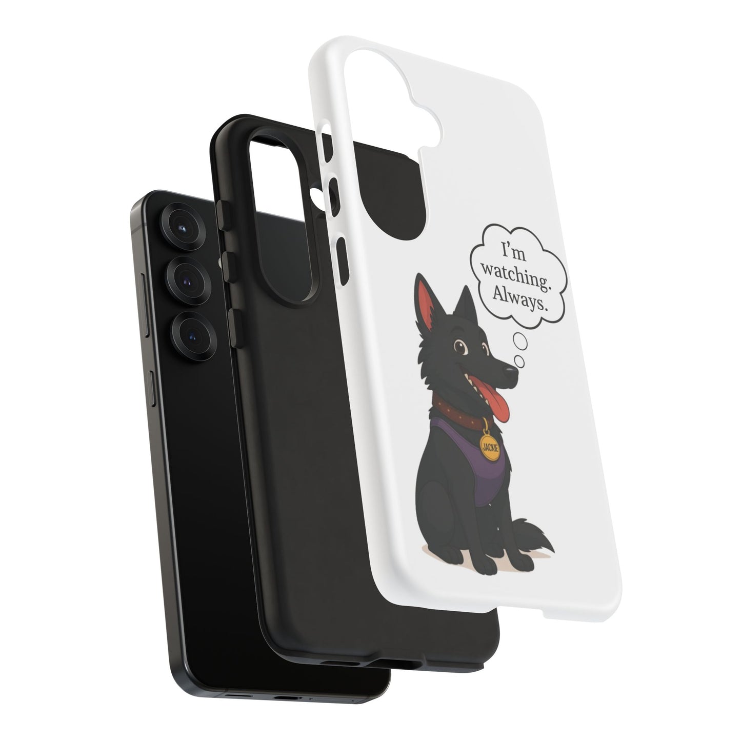 Jackie the Watcher – Funny Dog Phone Case