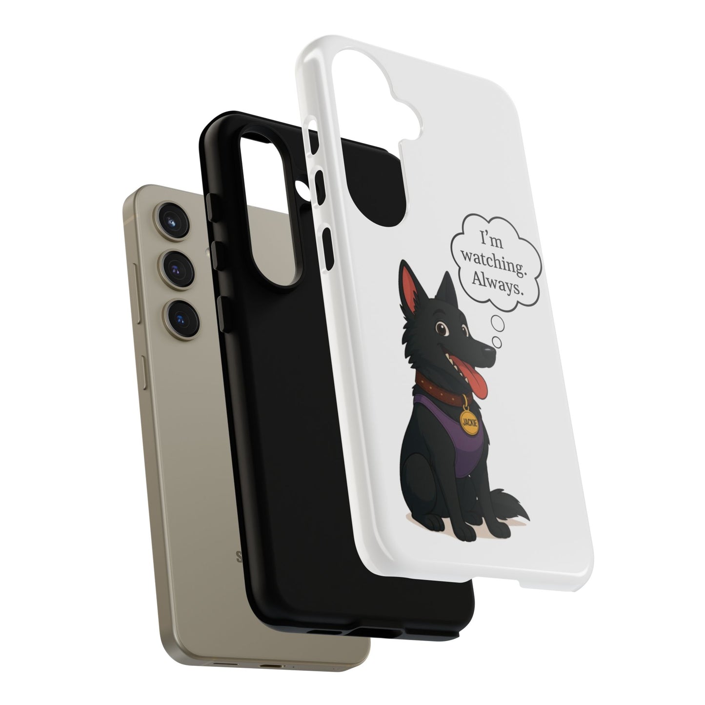 Jackie the Watcher – Funny Dog Phone Case