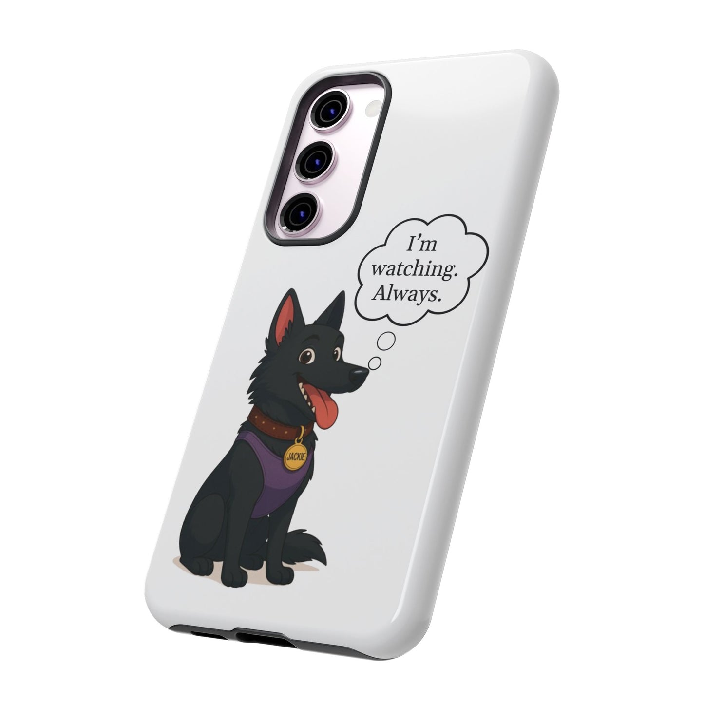 Jackie the Watcher – Funny Dog Phone Case