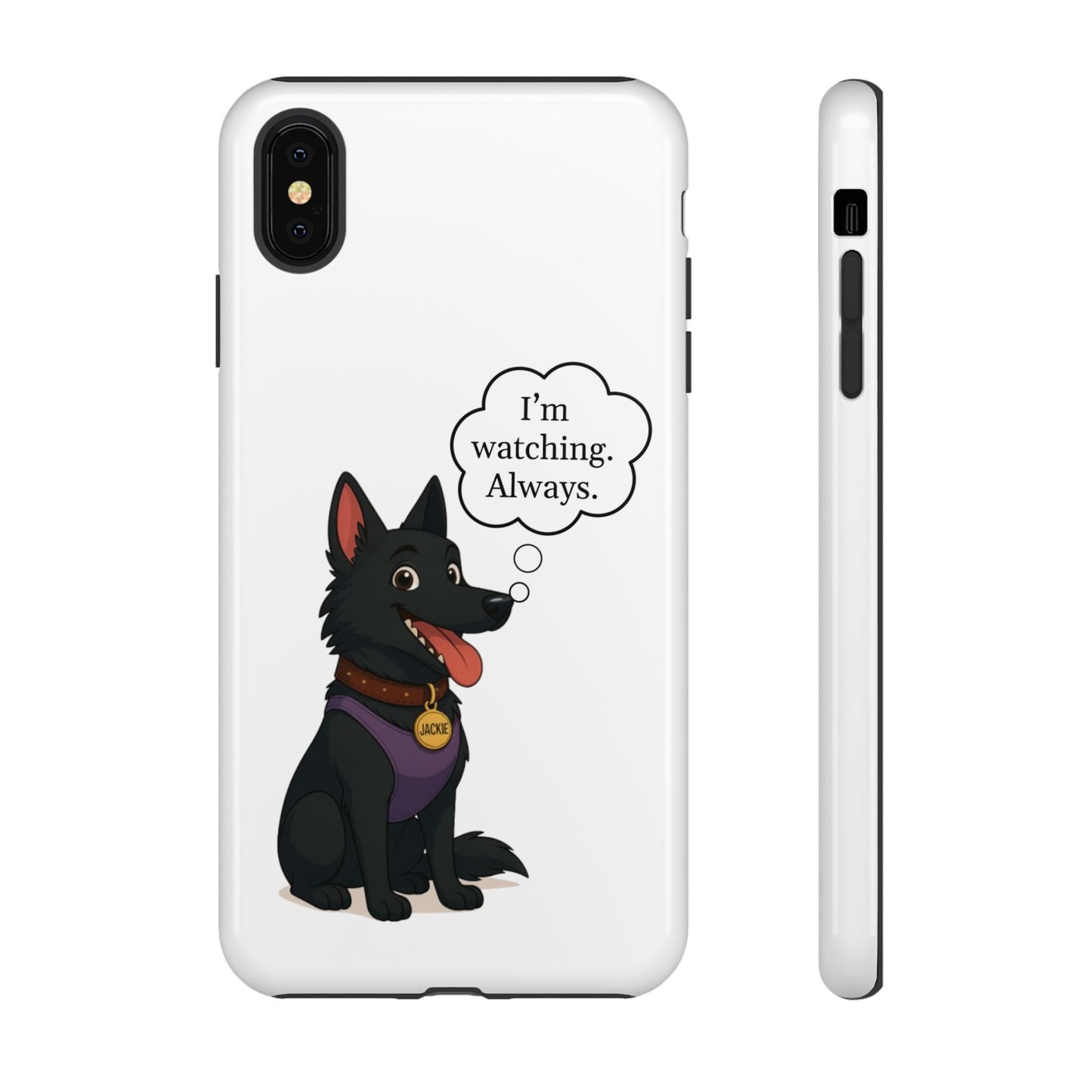 Jackie the Watcher – Funny Dog Phone Case