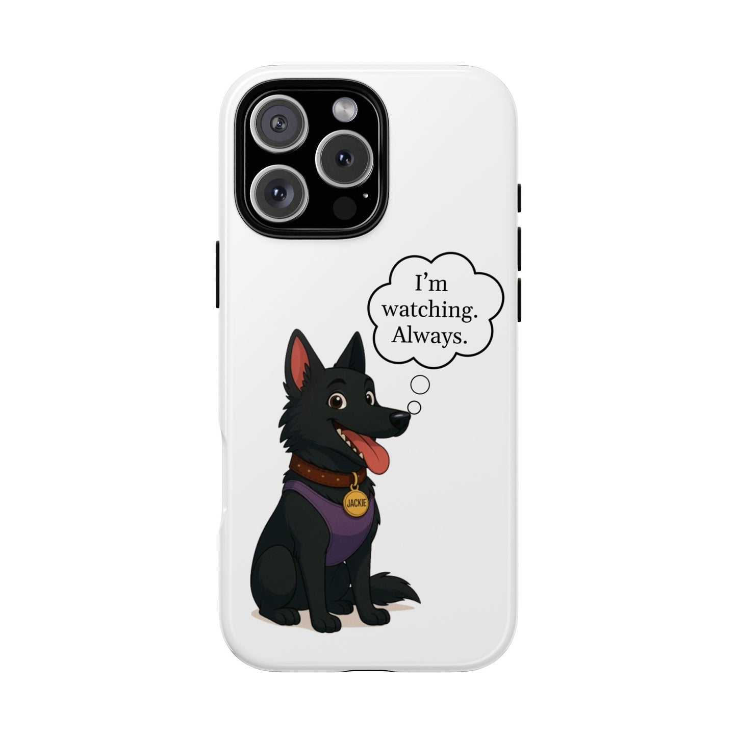 Jackie the Watcher – Funny Dog Phone Case