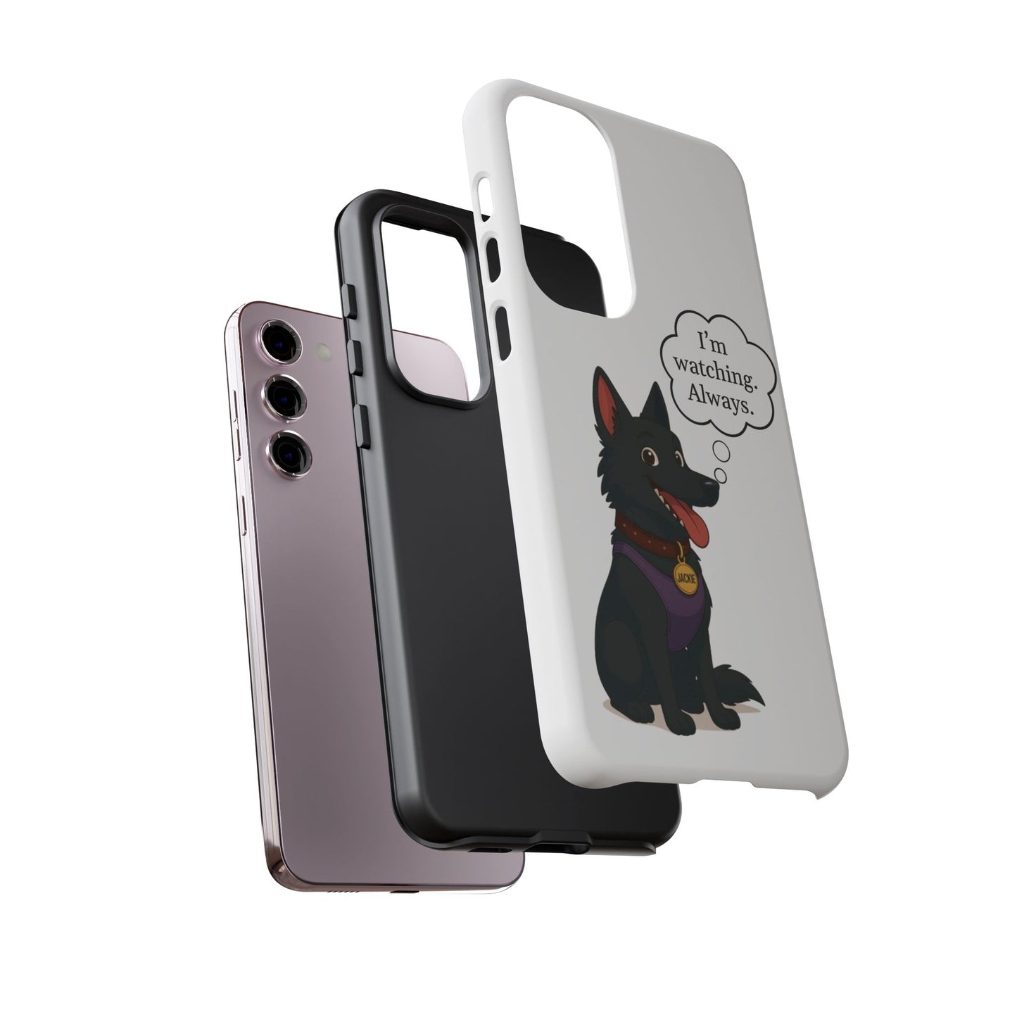 Jackie the Watcher – Funny Dog Phone Case