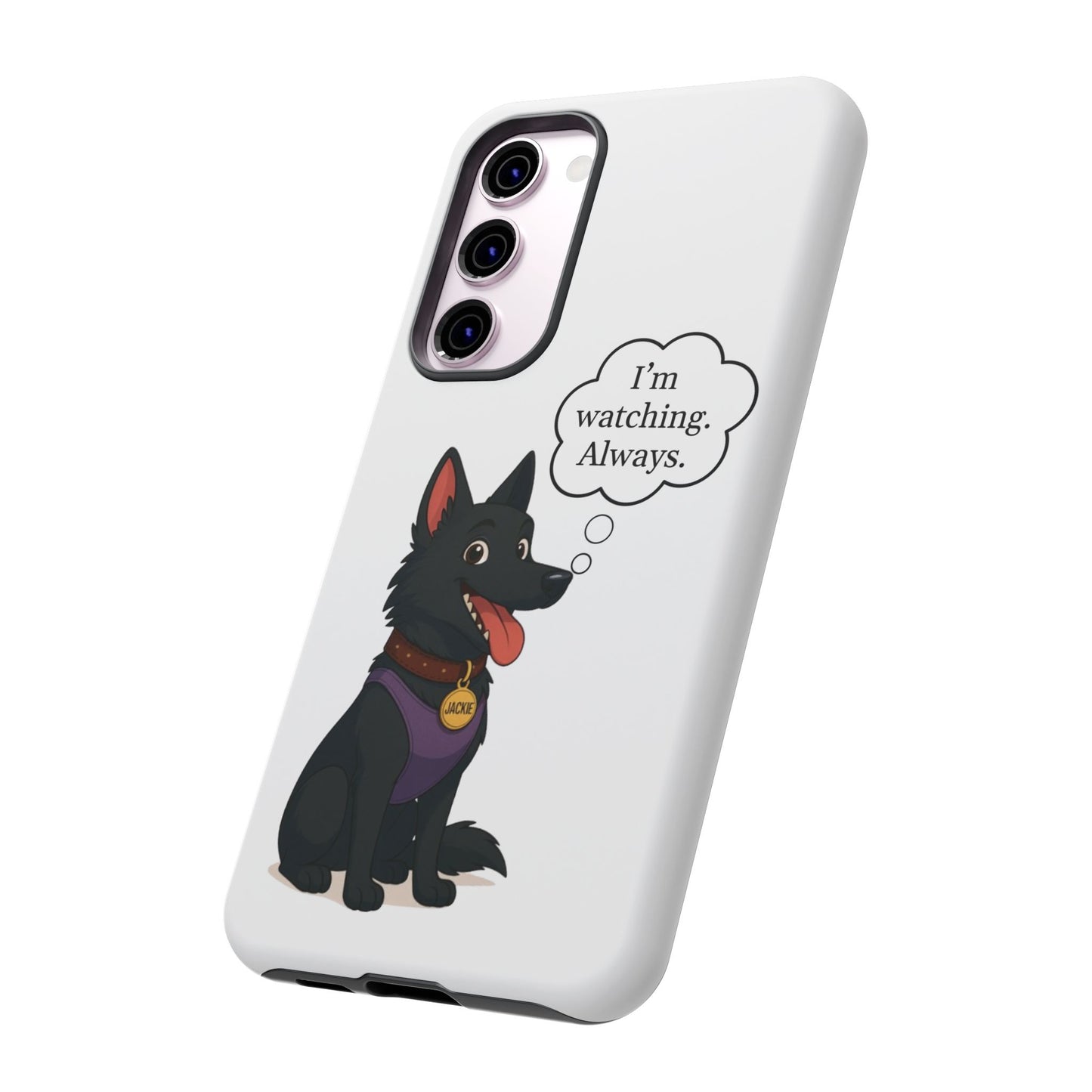 Jackie the Watcher – Funny Dog Phone Case