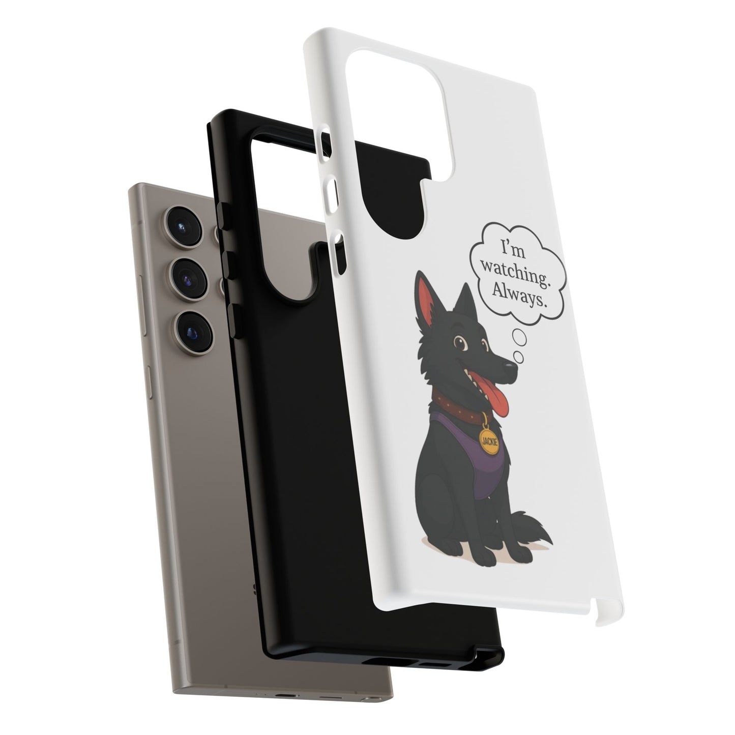 Jackie the Watcher – Funny Dog Phone Case