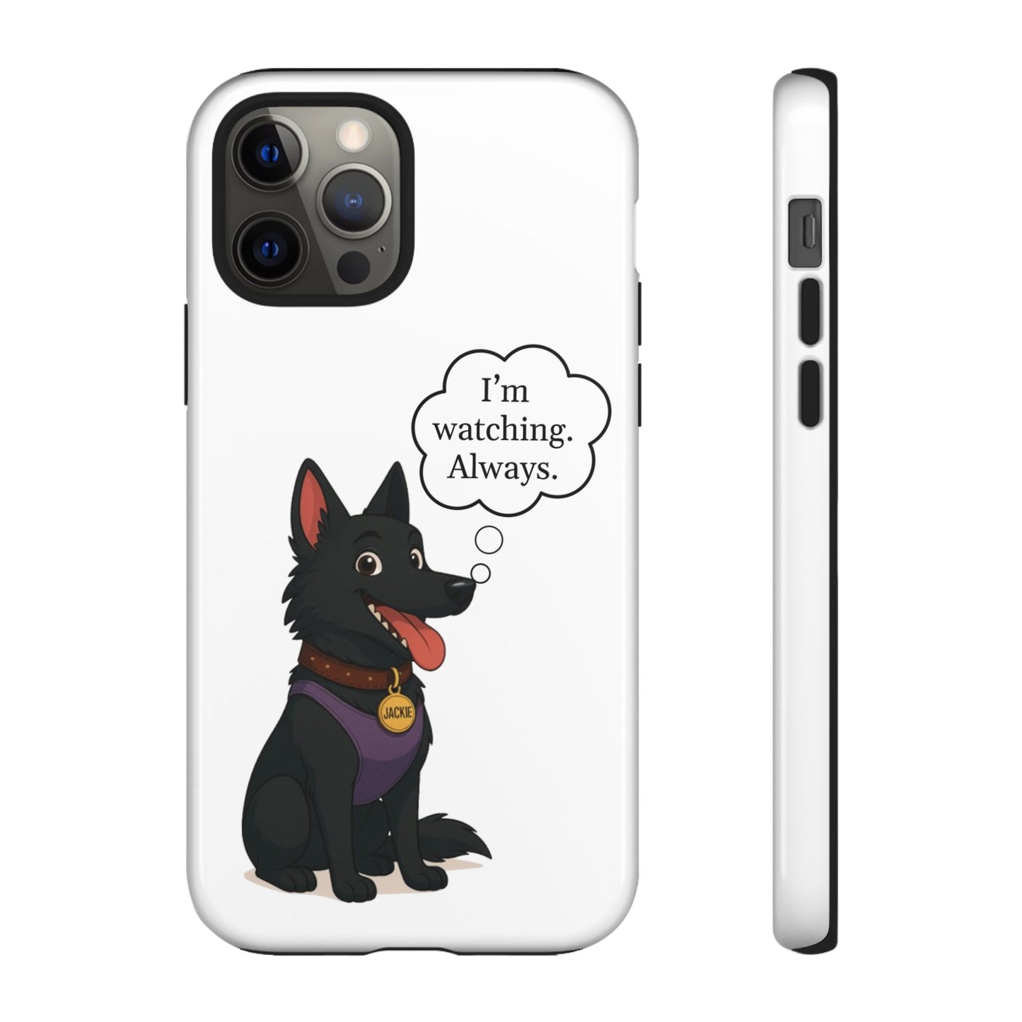 Jackie the Watcher – Funny Dog Phone Case