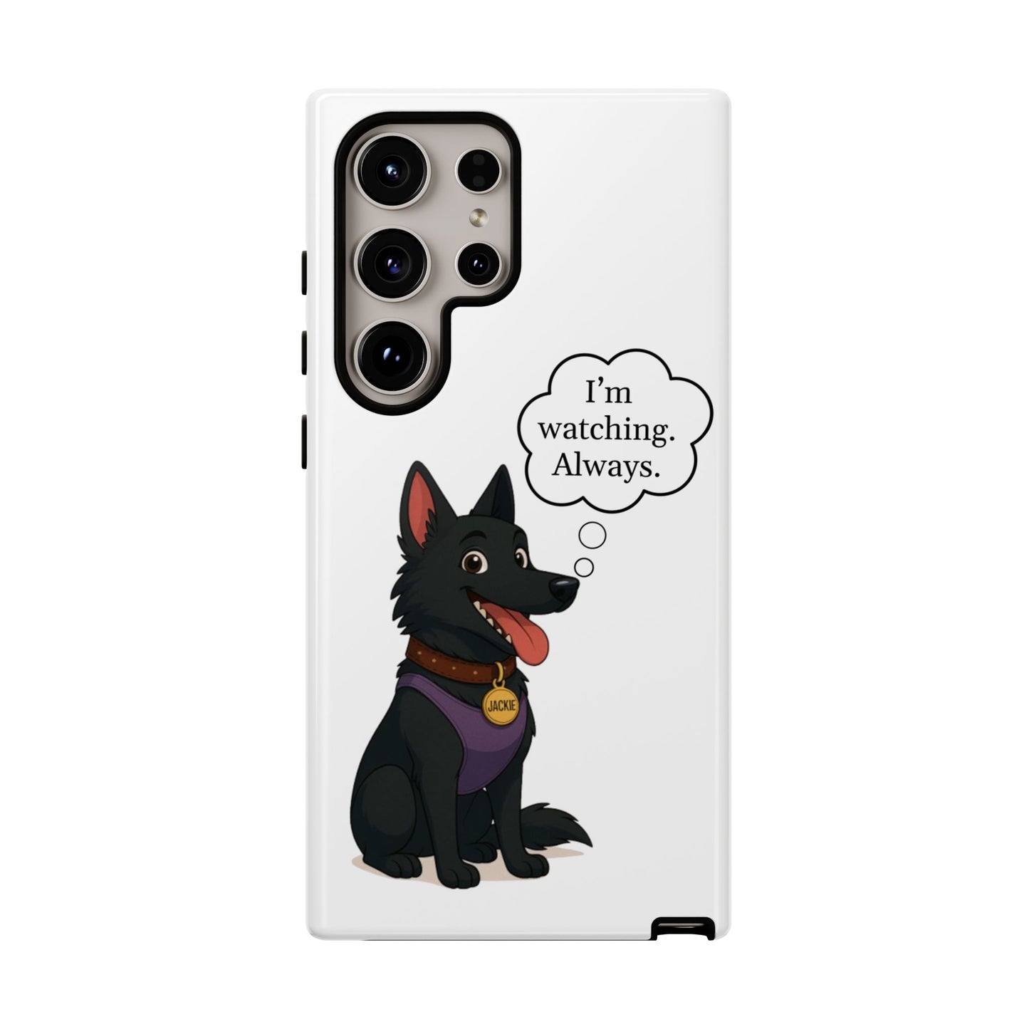 Jackie the Watcher – Funny Dog Phone Case