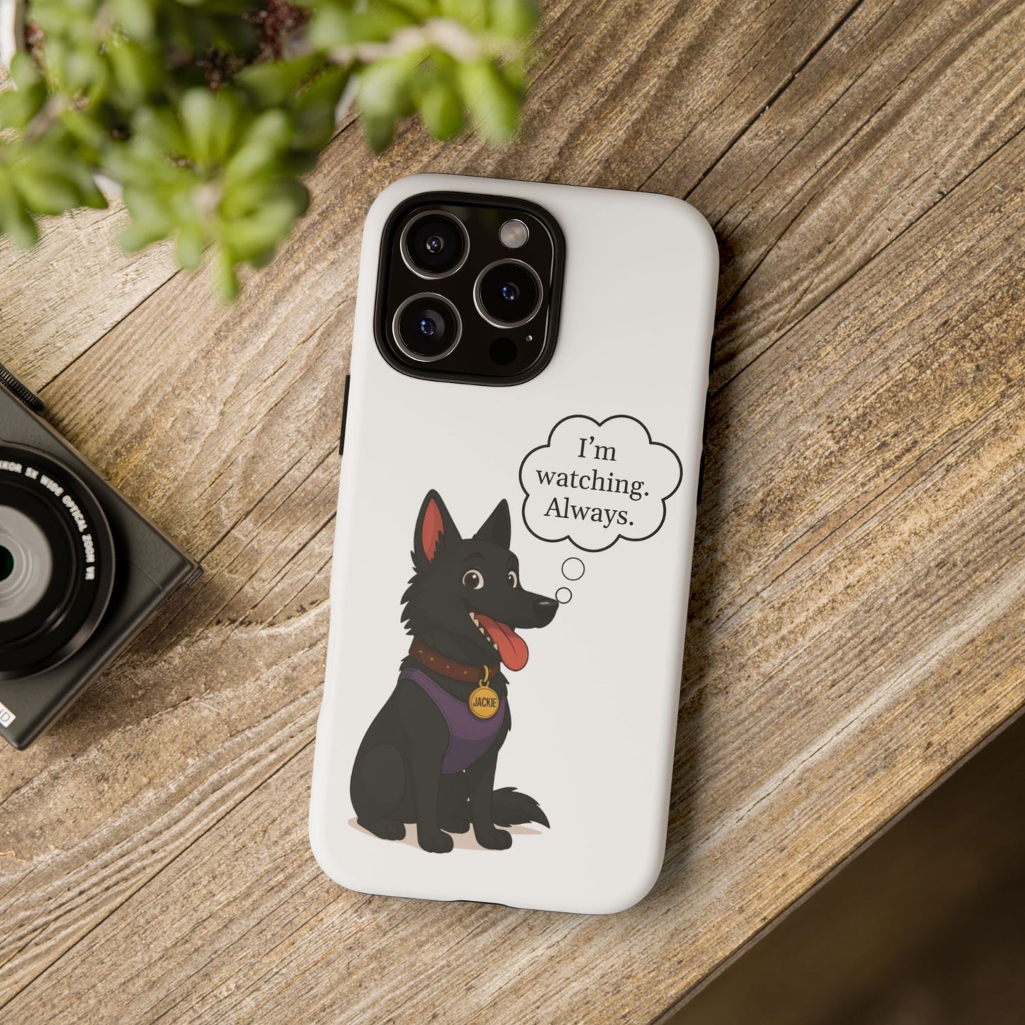 Jackie the Watcher – Funny Dog Phone Case