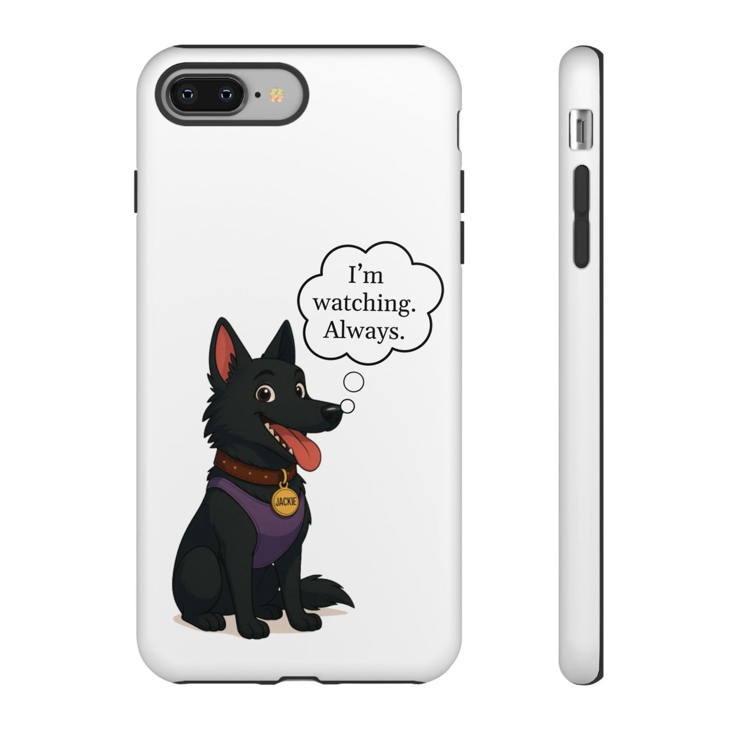 Jackie the Watcher – Funny Dog Phone Case