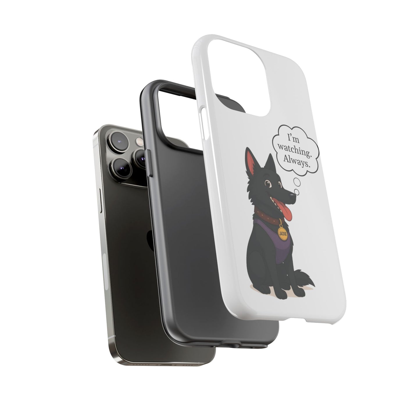 Jackie the Watcher – Funny Dog Phone Case