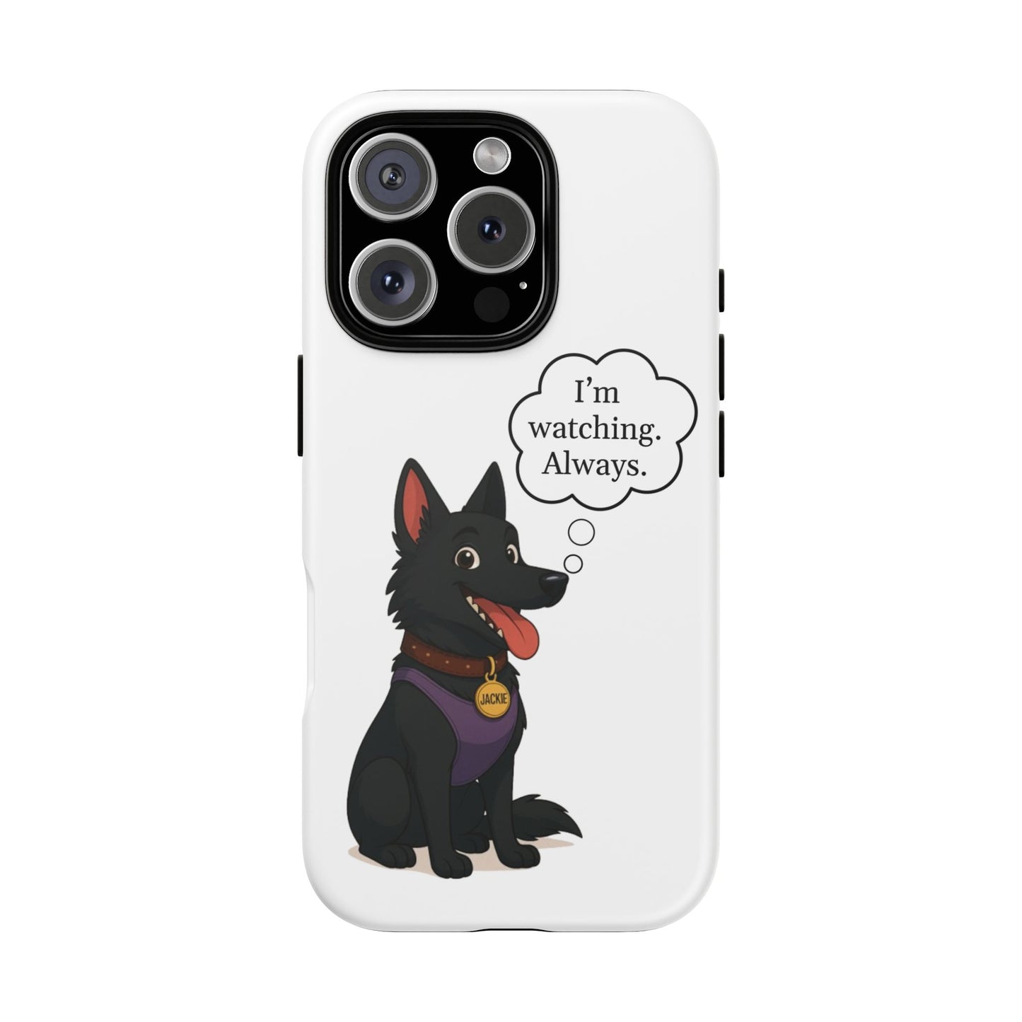 Jackie the Watcher – Funny Dog Phone Case