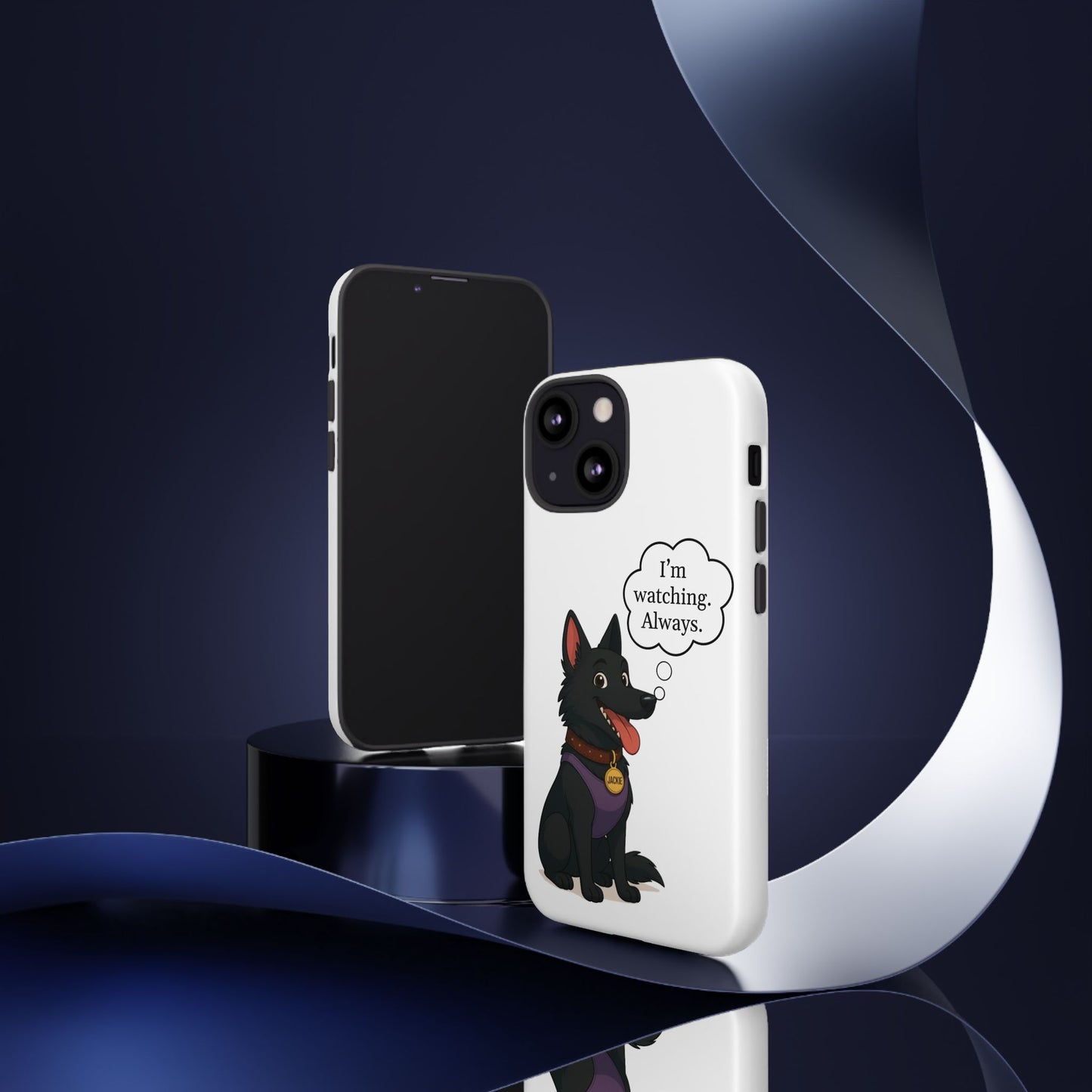 Jackie the Watcher – Funny Dog Phone Case