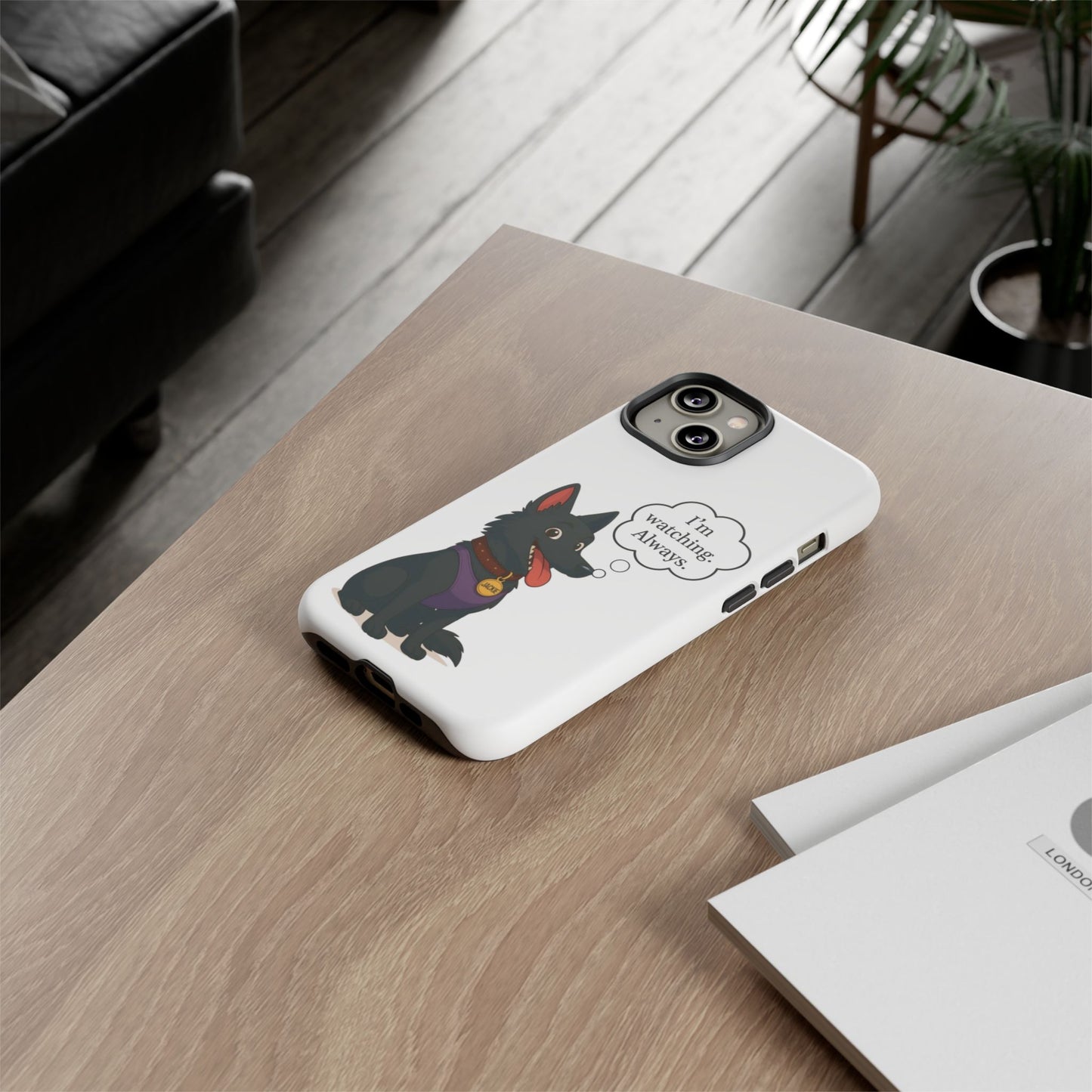 Jackie the Watcher – Funny Dog Phone Case