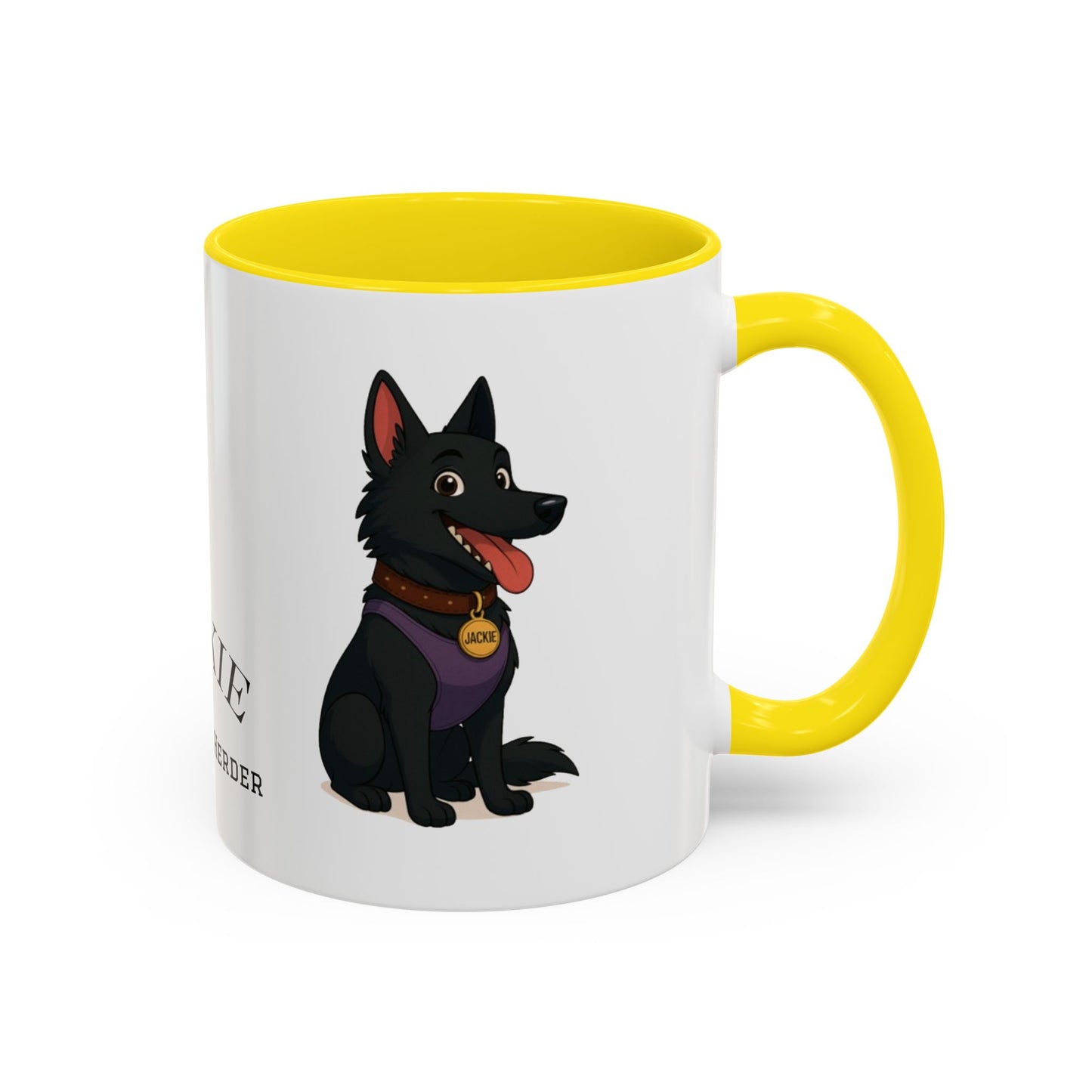 Funny Belgian Shepherd Dog Mug – Jackie the Happy Herder