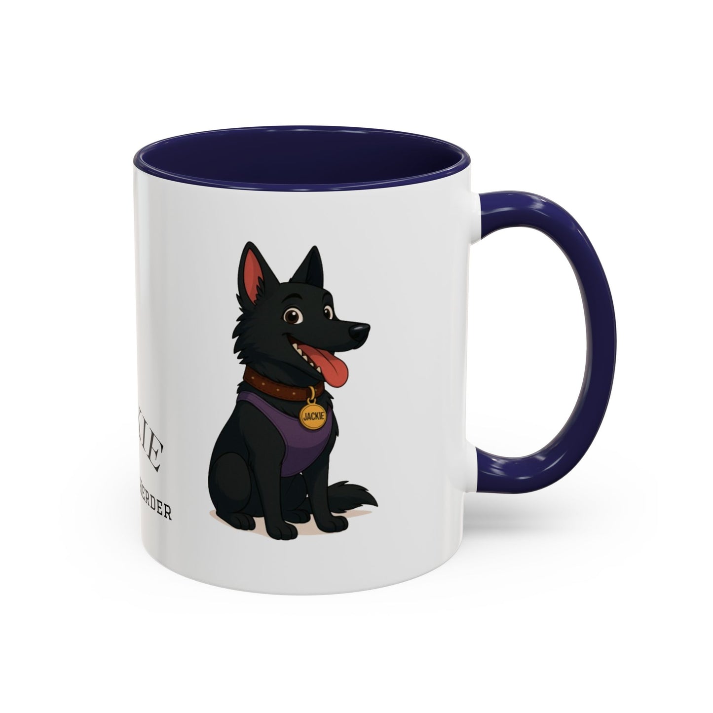 Funny Belgian Shepherd Dog Mug – Jackie the Happy Herder