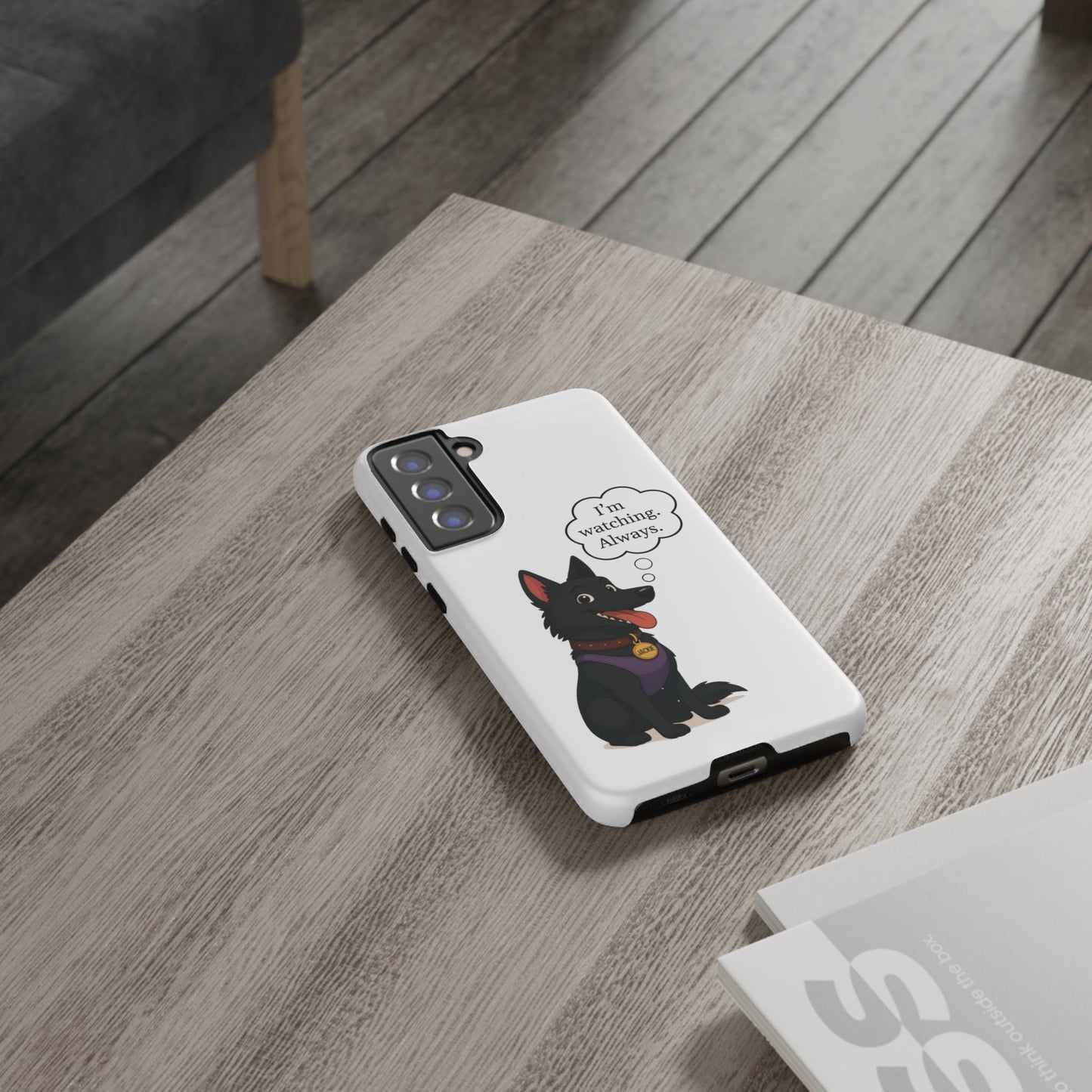 Jackie the Watcher – Funny Dog Phone Case
