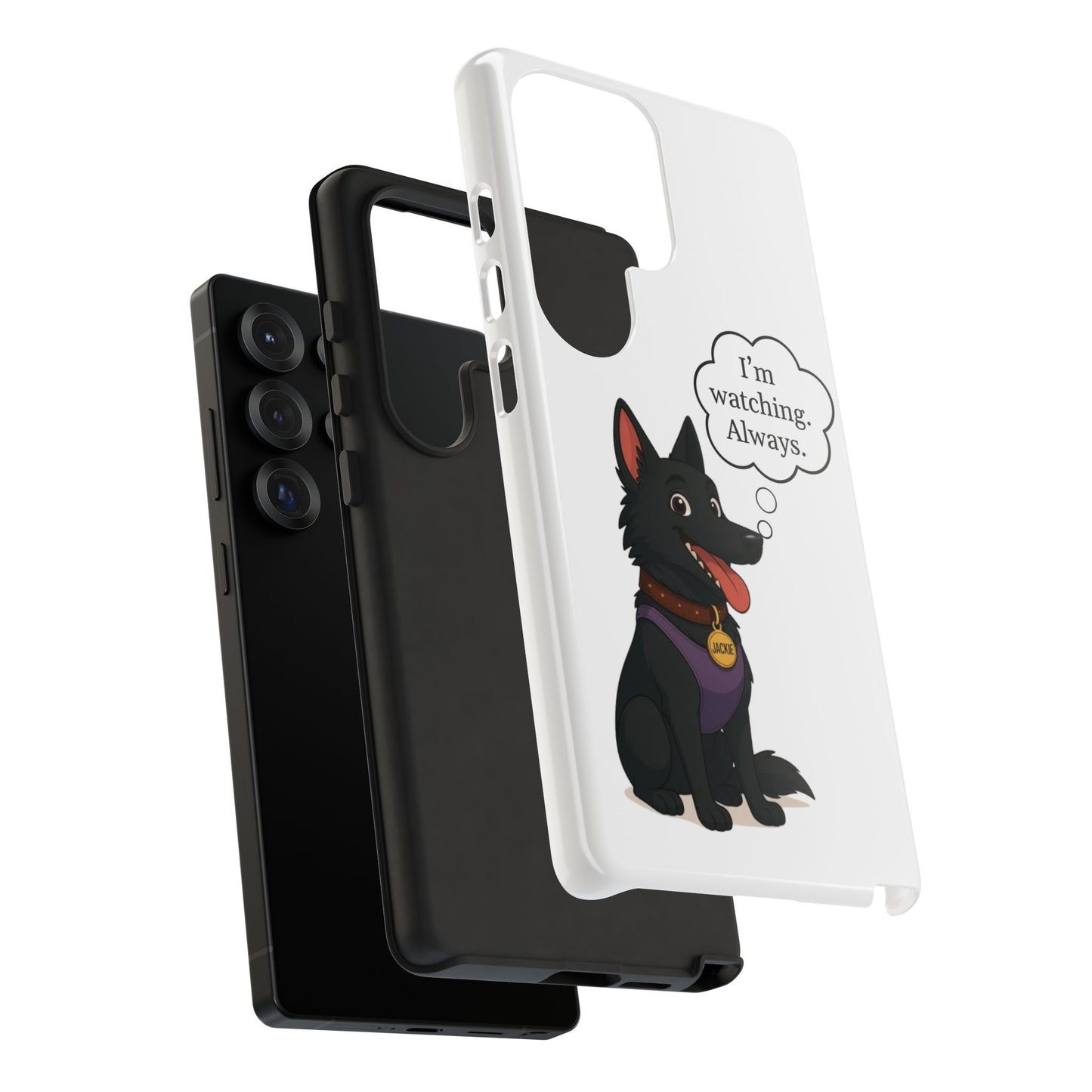 Jackie the Watcher – Funny Dog Phone Case