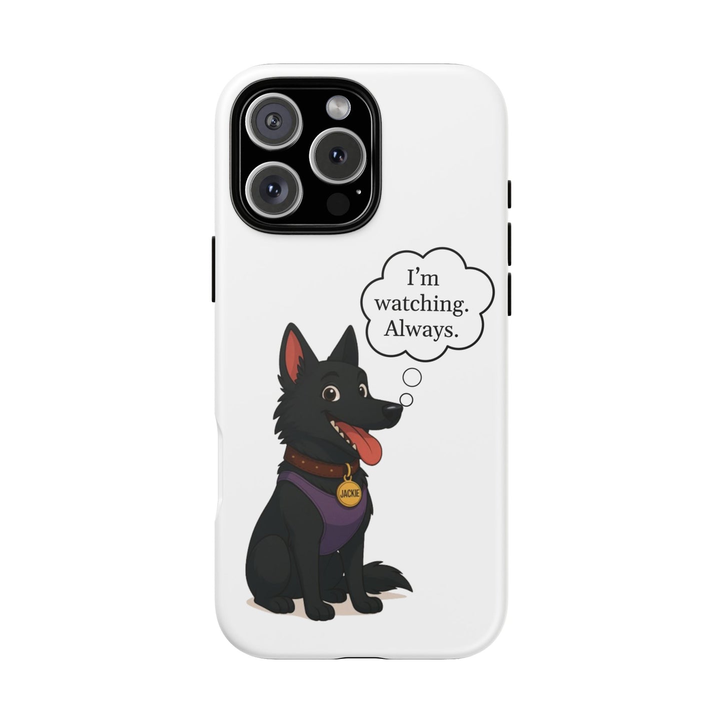 Jackie the Watcher – Funny Dog Phone Case