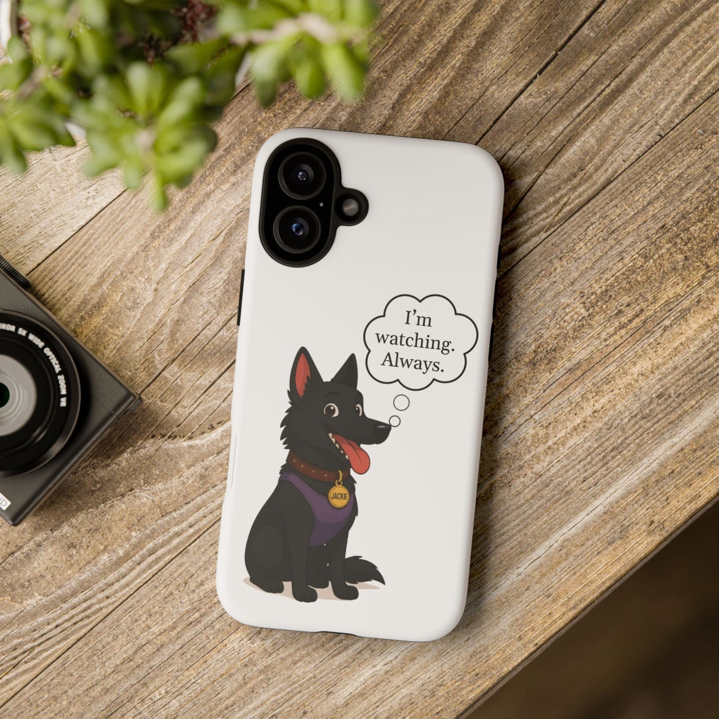 Jackie the Watcher – Funny Dog Phone Case