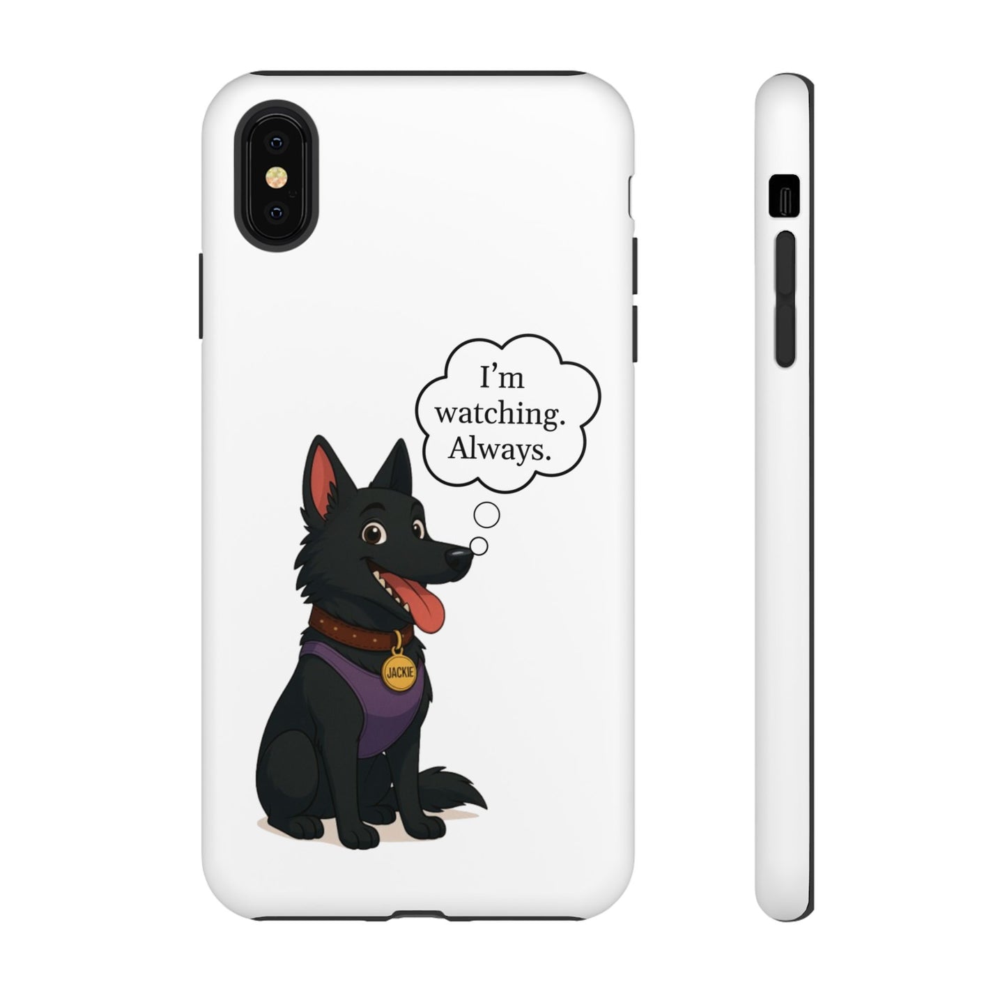 Jackie the Watcher – Funny Dog Phone Case