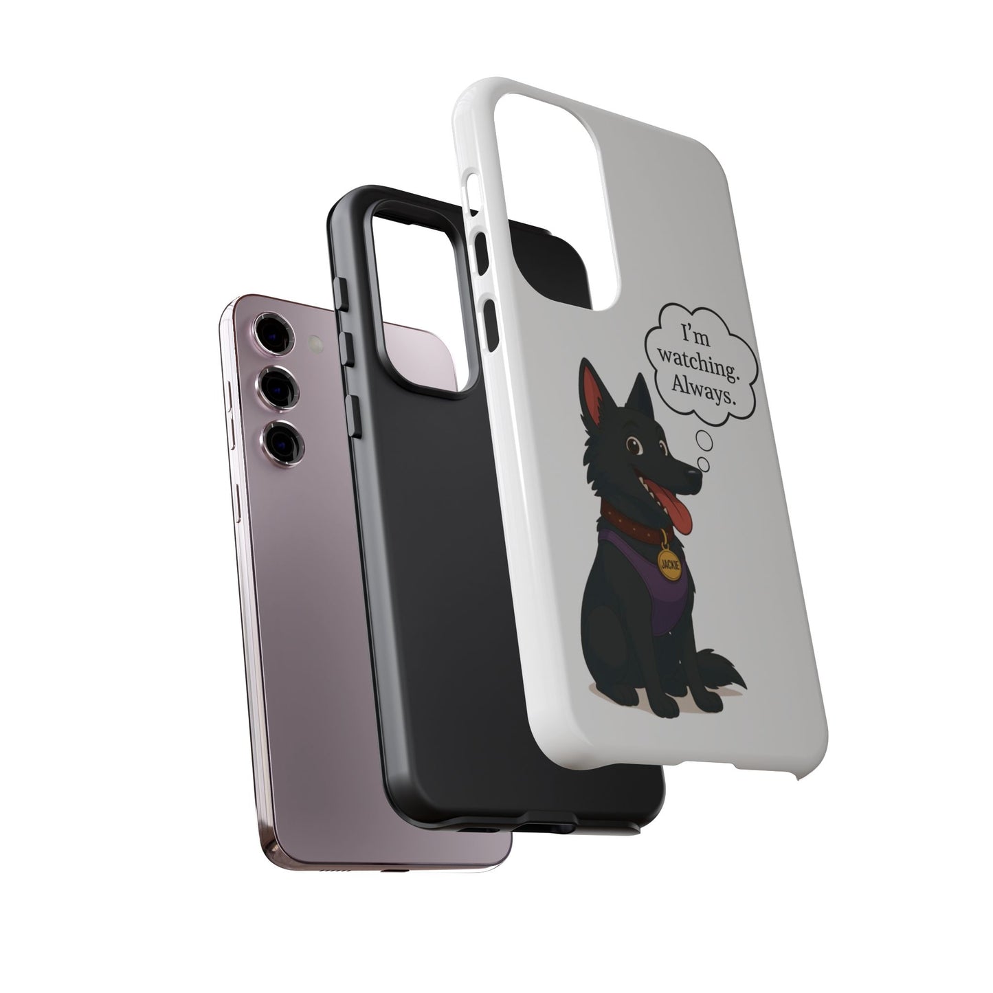 Jackie the Watcher – Funny Dog Phone Case